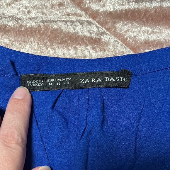 Zara Electric Blue Blouse - Picture 2 of 7
